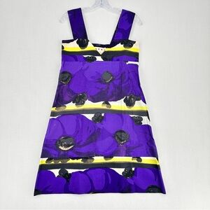 Marni Floral Sleeveless Cotton Dress Made in Italy Size 38 (US 2–4)